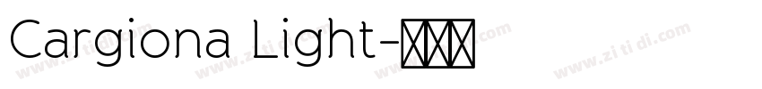 Cargiona Light字体转换